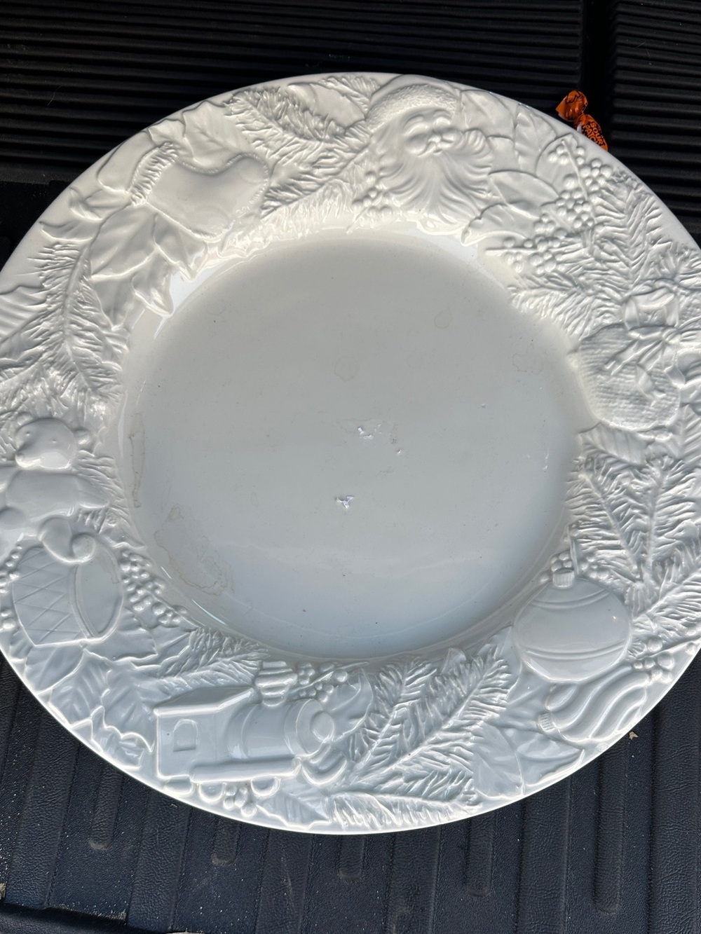 Vintage Christmas Ceramiche Leonardo extra large serving platter